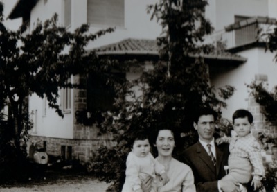 Rino e Giovanna Coradazzi con Angelo e Teresa 